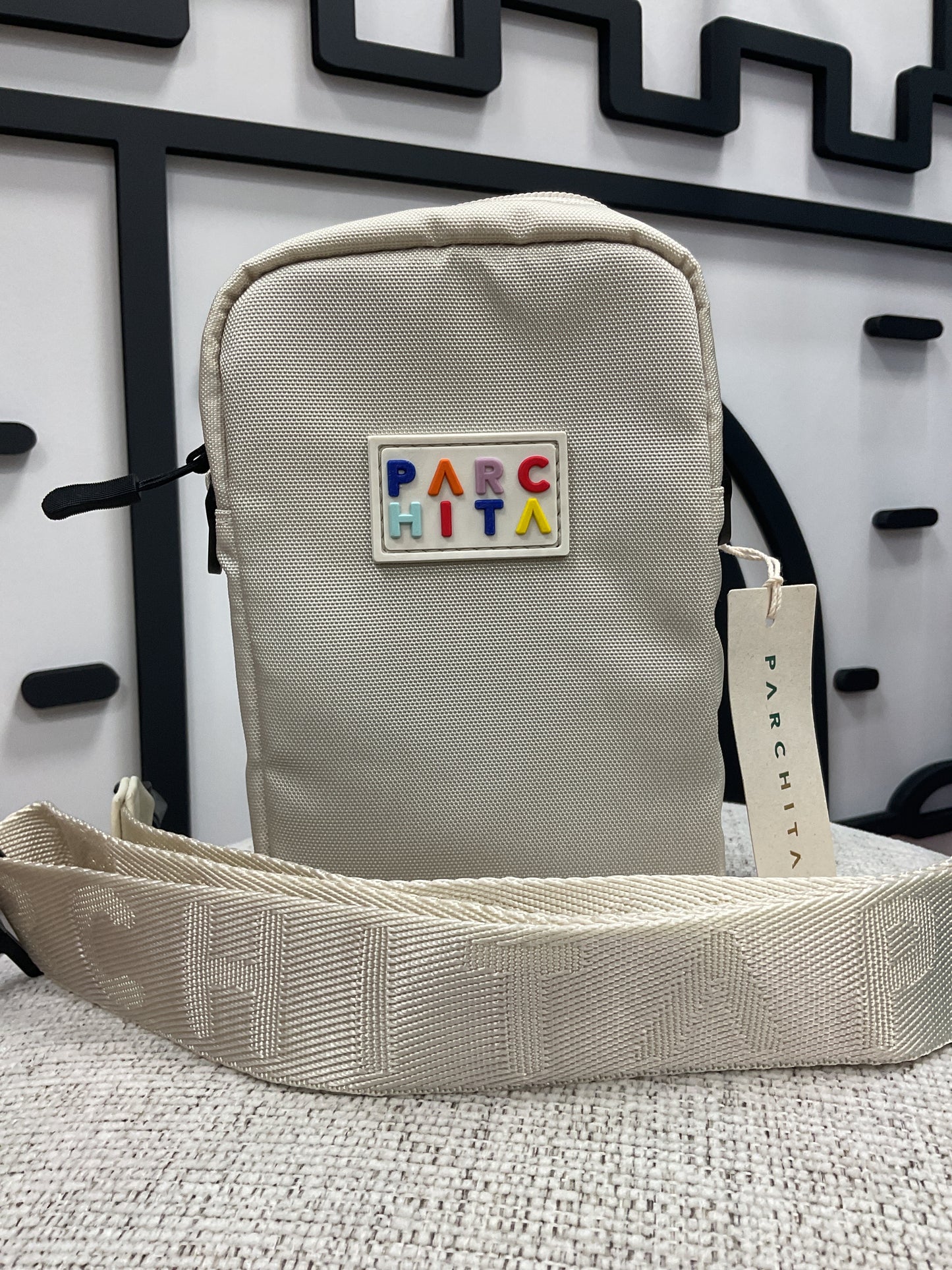 Parchita Bandolera Mini Bag Crema
