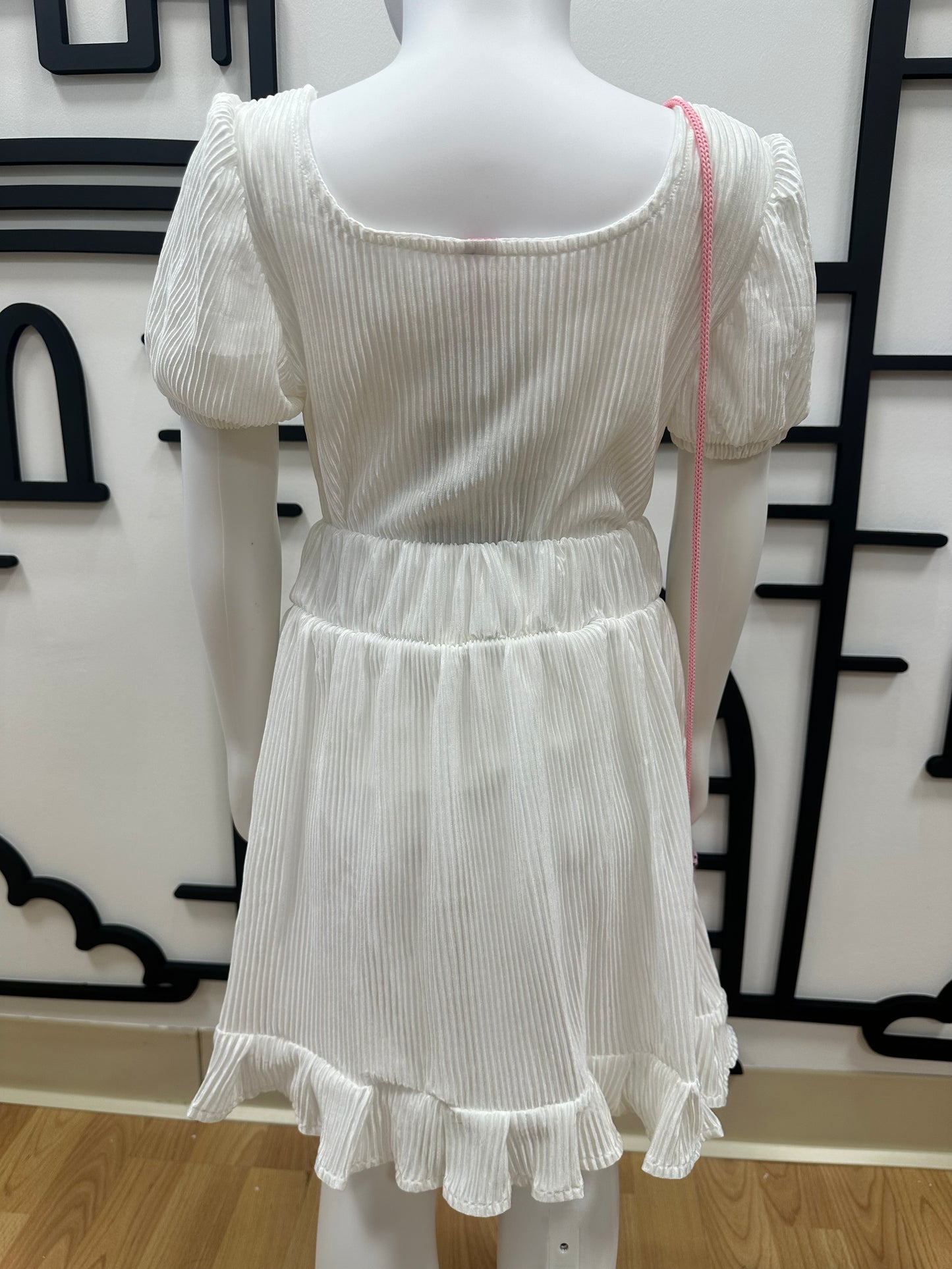 E-Conjunto Plisado Blanco