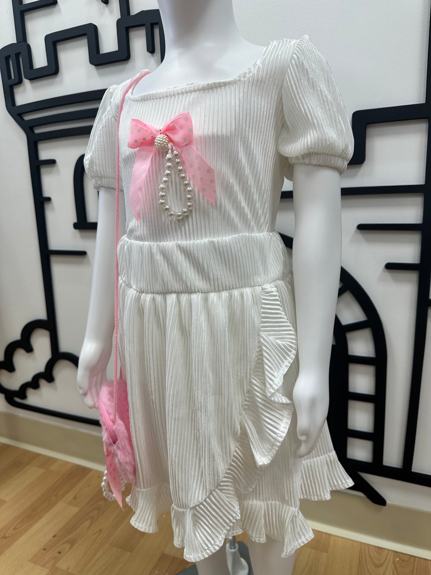 E-Conjunto Plisado Blanco