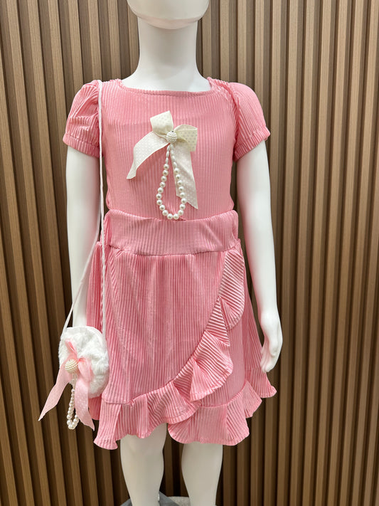 E-Conjunto Plisado Rosa