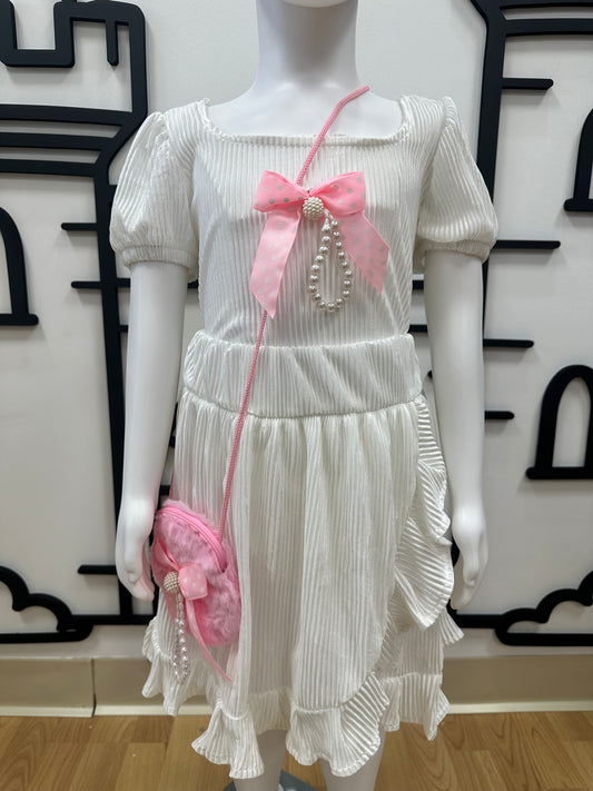 E-Conjunto Plisado Blanco