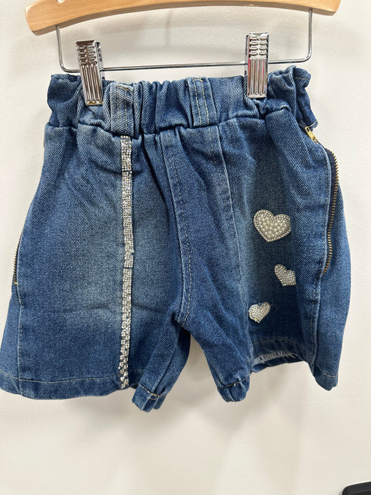 E-Corto Corazones Azul MED