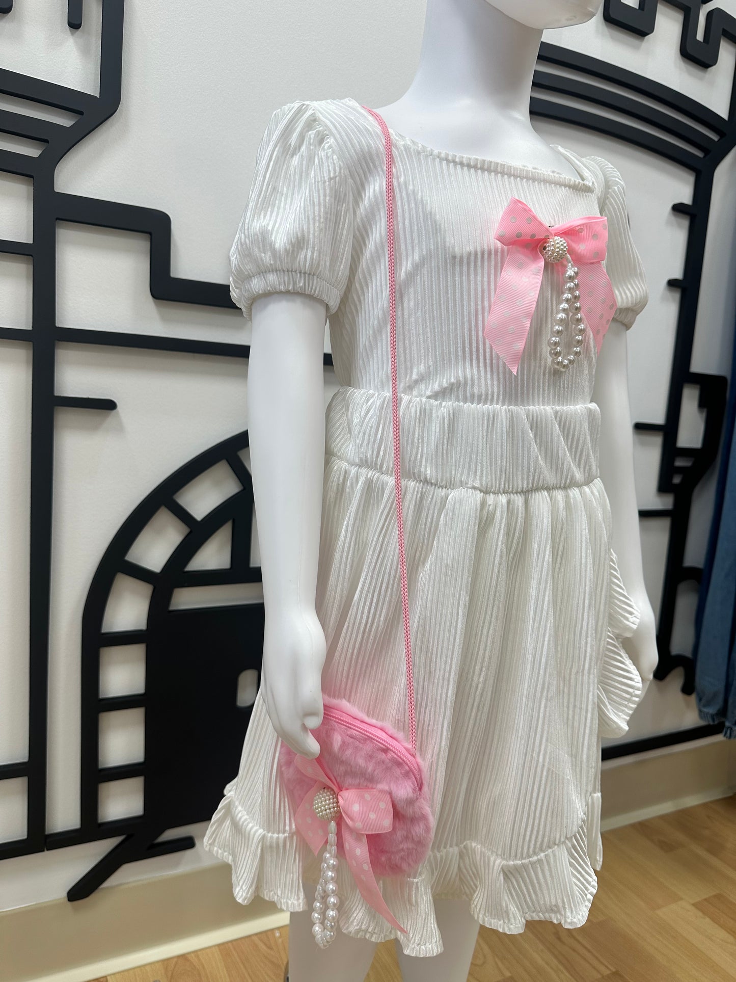 E-Conjunto Plisado Blanco